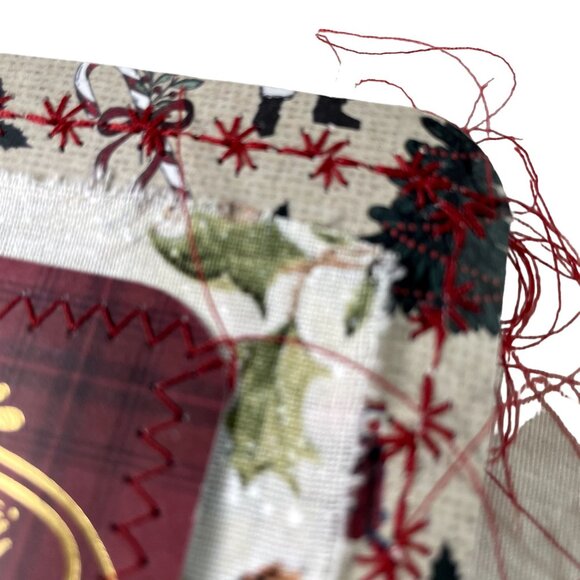 Christmas Junk Journal  With Charm u Washi  Fabric Wrap Tons Ephemera Handmade B - Picture 8 of 16